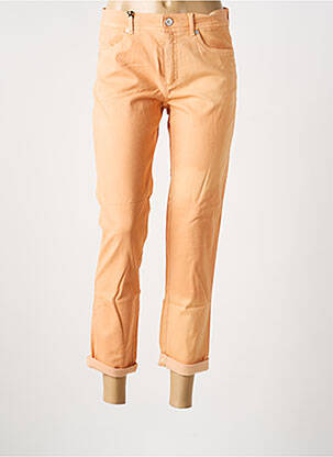 Jeans coupe slim stretch taille normale orange ANNA MONTANA femme