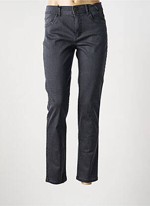 Jeans coupe slim stretch taille normale noir ANNA MONTANA femme