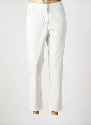 Pantalon slim taille basse taille basse beige MERI & ESCA femme