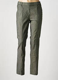 Pantalon slim taille élastique taille normale gris FRANK WALDER femme