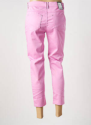 Pantacourt stretch taille normale rose ANNA MONTANA femme