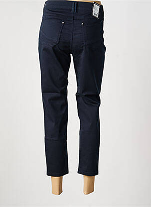 Pantacourt stretch taille normale bleu ANNA MONTANA femme