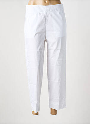 Pantalon 7/8 taille élastique taille normale blanc OLIVIER PHILIPS femme