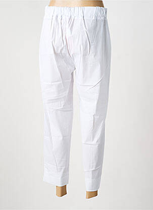 Pantalon 7/8 tissage popeline taille normale blanc OLIVIER PHILIPS femme