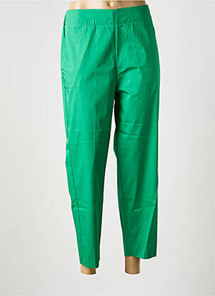 Pantalon 7/8 taille élastique taille normale vert OLIVIER PHILIPS femme