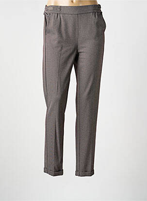 Pantalon slim marron FRANK WALDER femme