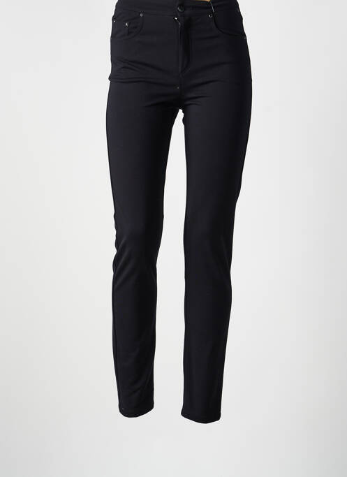 Pantalon slim stretch taille normale noir ANNA MONTANA femme