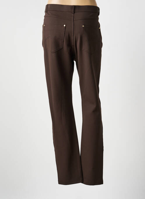 Pantalon slim stretch taille normale marron LCDN femme