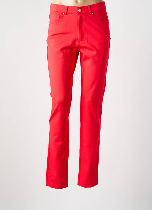 Pantalon slim stretch taille normale rouge LCDN femme