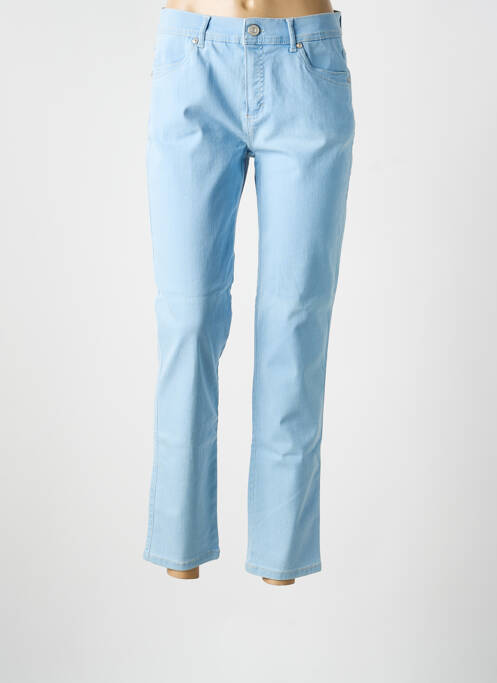Jeans coupe slim stretch taille normale bleu ANNA MONTANA femme