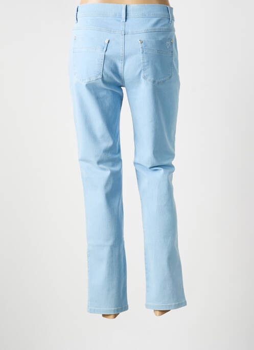 Jeans coupe slim stretch taille normale bleu ANNA MONTANA femme
