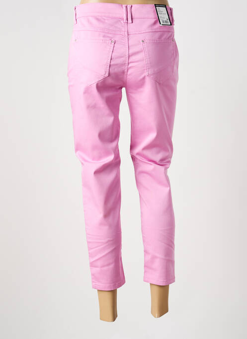Pantacourt stretch taille normale rose ANNA MONTANA femme