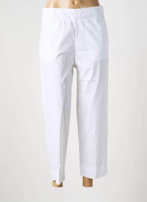 Pantalon 7/8 taille élastique taille normale blanc OLIVIER PHILIPS femme