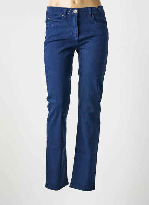 Jeans coupe slim bleu ANNA MONTANA femme