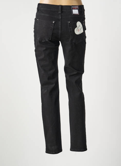 Jeans coupe slim noir ANNA MONTANA femme