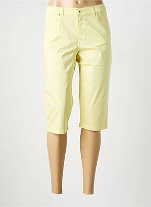 Corsaire tissage popeline taille normale jaune LCDN femme