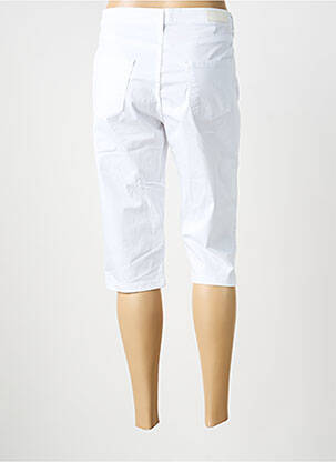 Corsaire tissage popeline taille normale blanc LCDN femme