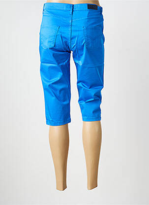 Corsaire tissage popeline taille normale bleu LCDN femme