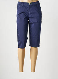 Corsaire tissage popeline taille normale bleu fonce LCDN femme