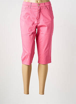 Corsaire stretch taille normale rose LCDN femme