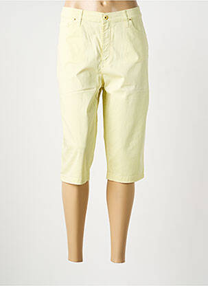 Corsaire stretch taille normale jaune LCDN femme