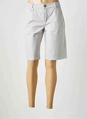 Bermuda slim taille normale gris ANNA MARIA femme
