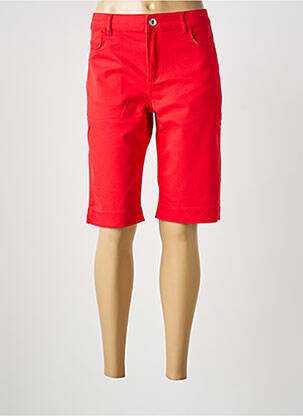 Bermuda taille normale taille normale rouge DOLCEZZA femme