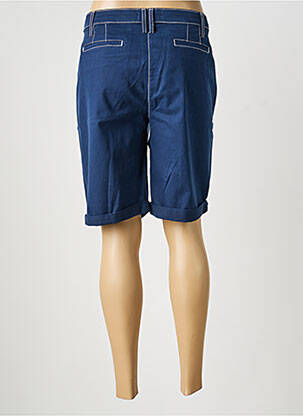 Bermuda taille à pinces taille normale bleu fonce ANANKE femme