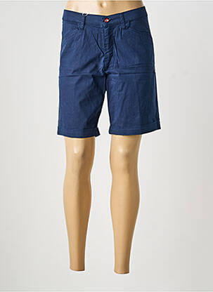 Bermuda taille à pinces taille normale bleu LCDN femme