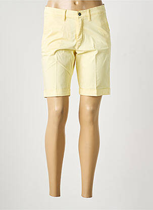Bermuda taille à pinces taille normale jaune LCDN femme