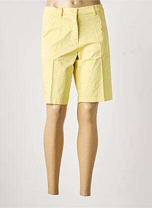 Bermuda taille à pinces taille normale jaune LCDN femme