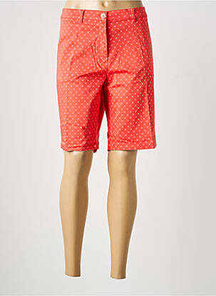 Bermuda taille à pinces taille normale orange LCDN femme