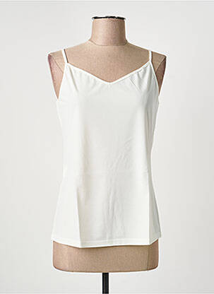 Top stretch fines bretelles beige EDAS femme
