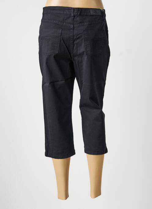 Corsaire tissage popeline taille normale noir LDCN femme
