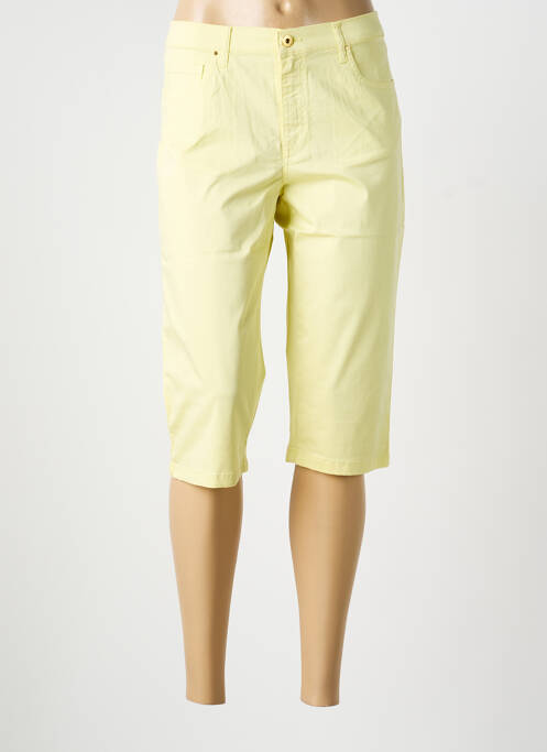 Corsaire tissage popeline taille normale jaune LCDN femme