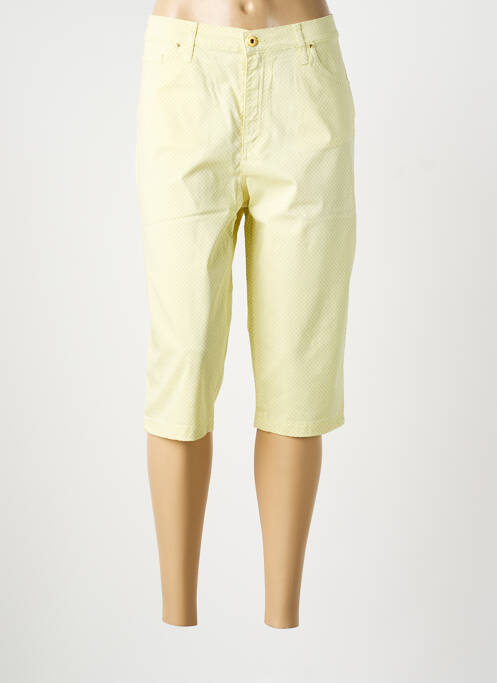 Corsaire stretch taille normale jaune LCDN femme
