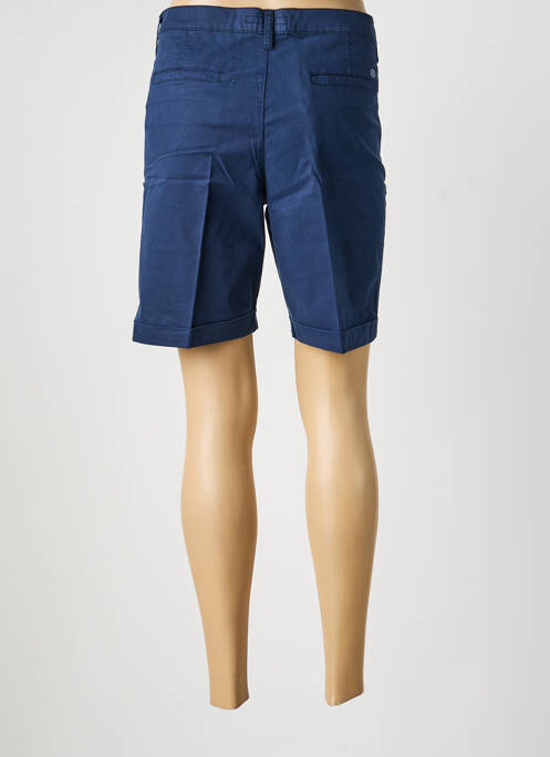 Bermuda tissage popeline taille normale bleu LCDN femme