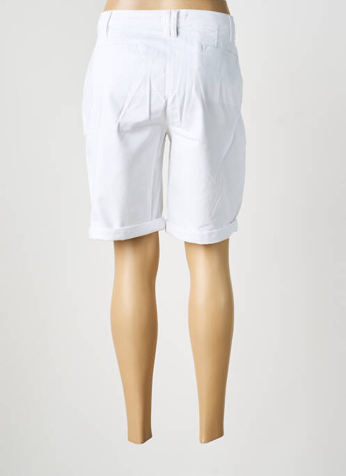 Bermuda taille à pinces taille normale blanc ANANKE femme