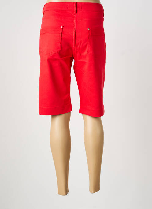 Bermuda slim taille normale rouge DOLCEZZA femme
