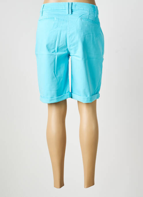 Bermuda taille à pinces taille normale bleu ANANKE femme