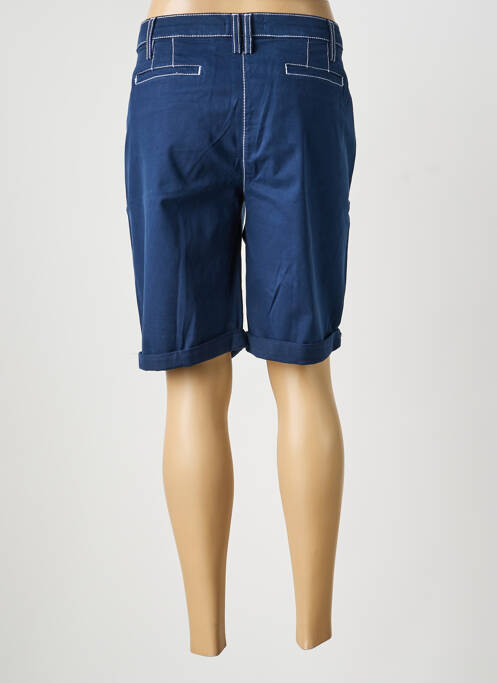 Bermuda taille à pinces taille normale bleu fonce ANANKE femme