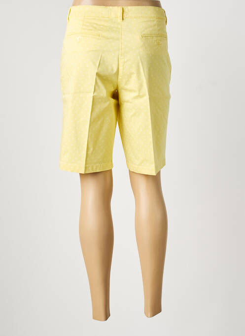 Bermuda taille à pinces taille normale jaune LCDN femme
