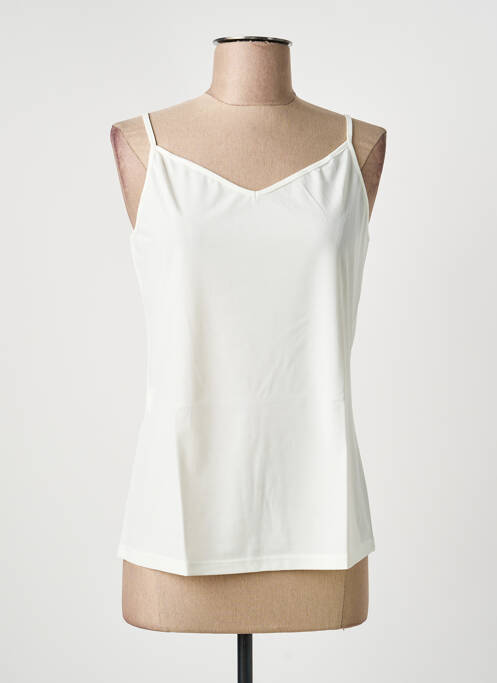 Top stretch fines bretelles beige EDAS femme