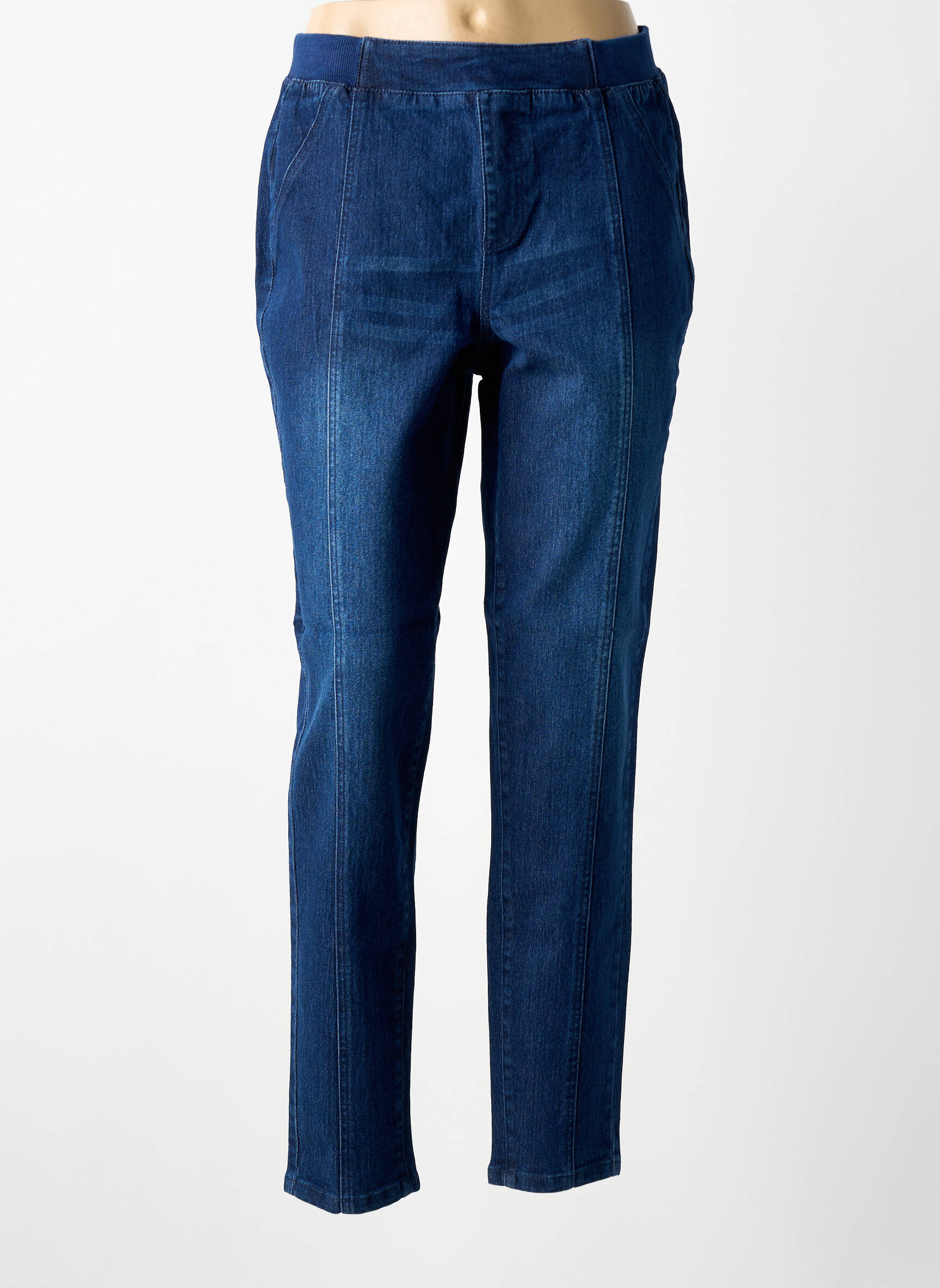 Jeans coupe slim stretch taille normale bleu SHEEGO femme