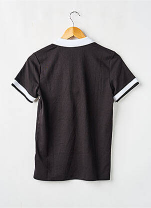 Polo sérigraphie floquée manches courtes noir DKNY garçon
