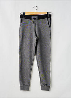 Jogging tissage chiné taille élastique gris DKNY garcon