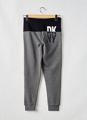 Jogging tissage chiné taille élastique gris DKNY garcon