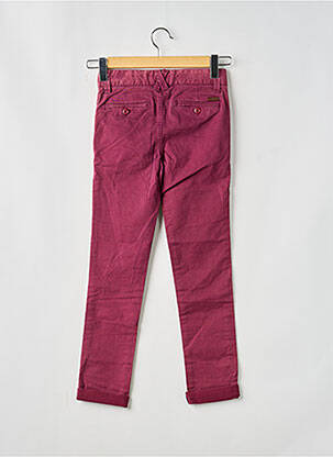 Pantalon chino stretch taille ajustable violet KAPORAL garçon