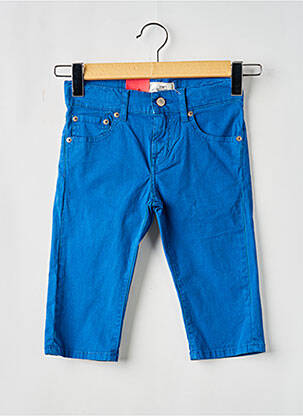 Bermuda tissage popeline taille ajustable bleu LEVIS garcon