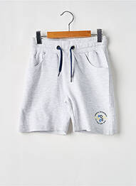 Bermuda taille élastique taille élastique gris 3 POMMES garcon